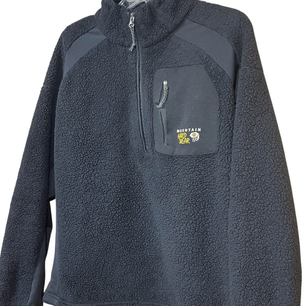 Mountain Hardwear Sherpa Fleece Pullover Men’s Medium 1/4 Zip Flaws - Picture 3 of 8